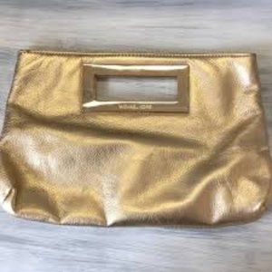 Gold Michael Kors Clutch